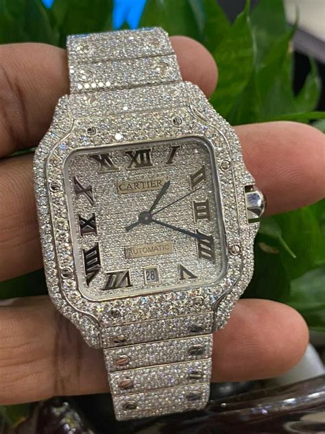 cartier diamonds watch|cartier diamond watch men's.